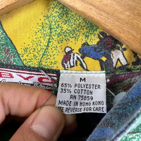 Vintage 1980s Youth Boy BYO Byo Boy American football all over print shirt Mediu - Picture 5 of 9